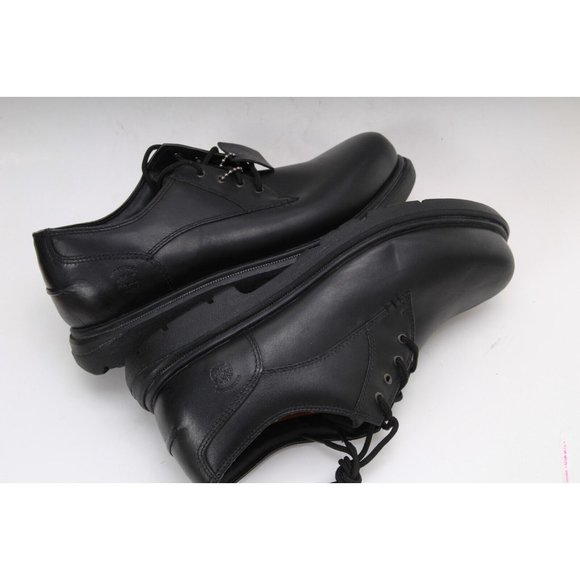 NWOB timberland montgomery shoes oxfords lace up black leather mens sz 10 W WIDE - Picture 6 of 12